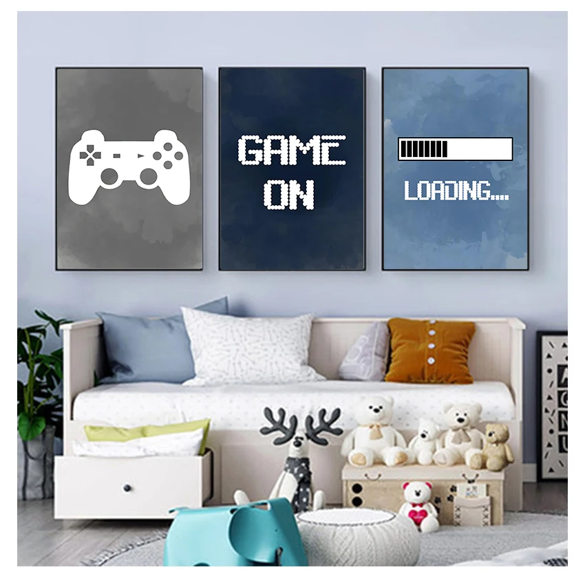 Gaming Accessories Wall - 어린이방 벽 장식, 게임 파티 포스터