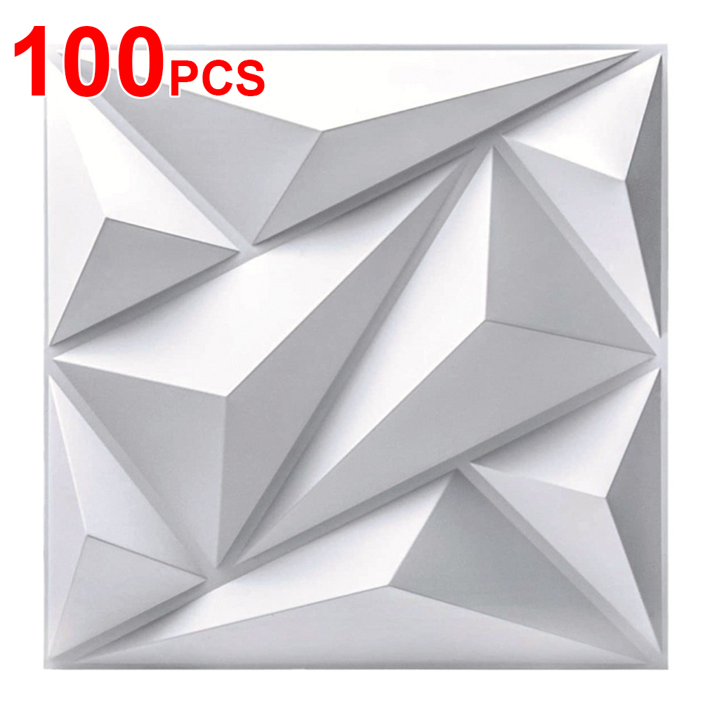 Gaming Accessories Wall - 50/100개 3D 벽 패널 다이아몬드 30x30cm