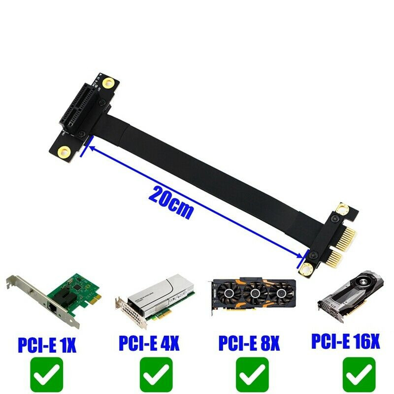 Pcie Extension Cable - 90도 PCI-E PCI 익스프레스 1X 슬롯