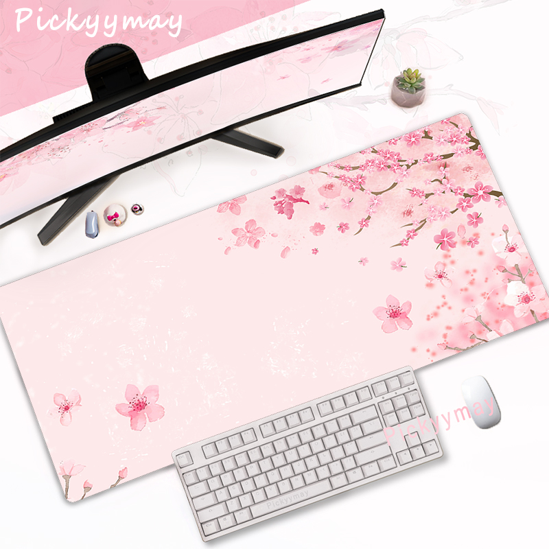 Gaming Accessories Pink - CIFBUY 핑크 벚꽃 게임용 마우스 패드