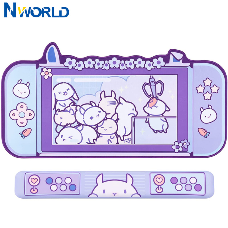 Gaming Accessories Pink - 대형 카와이 게임용 마우스 패드 귀여운
