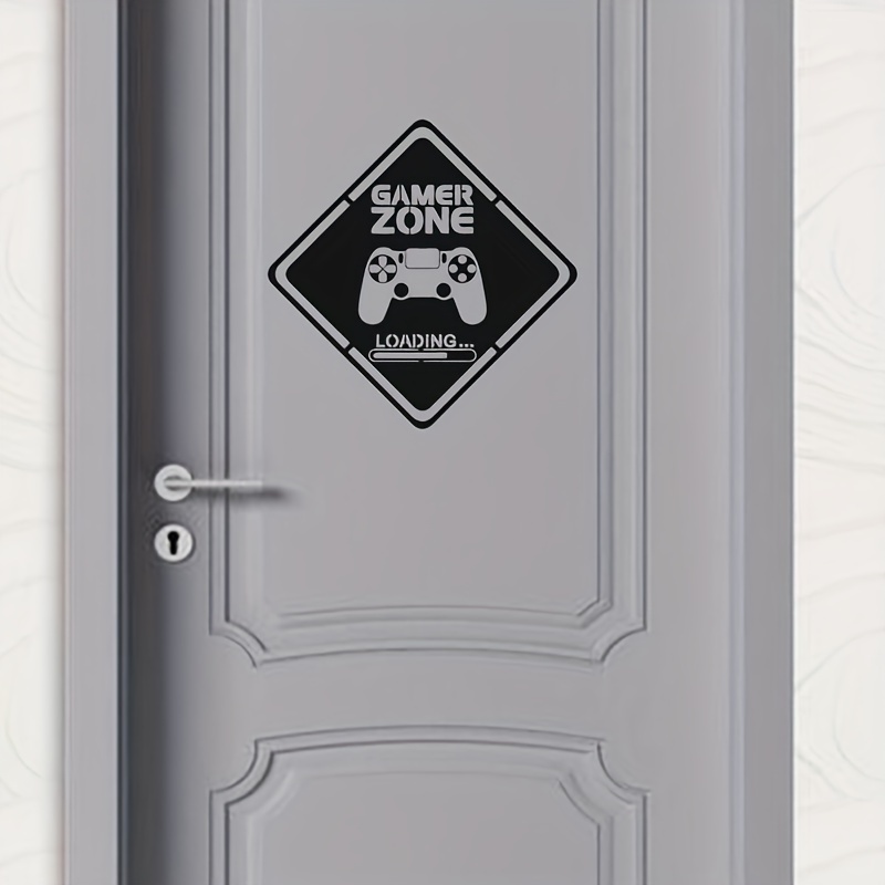 Gaming Accessories Wall - 1pc 게이머 존 도어 데칼 벽
