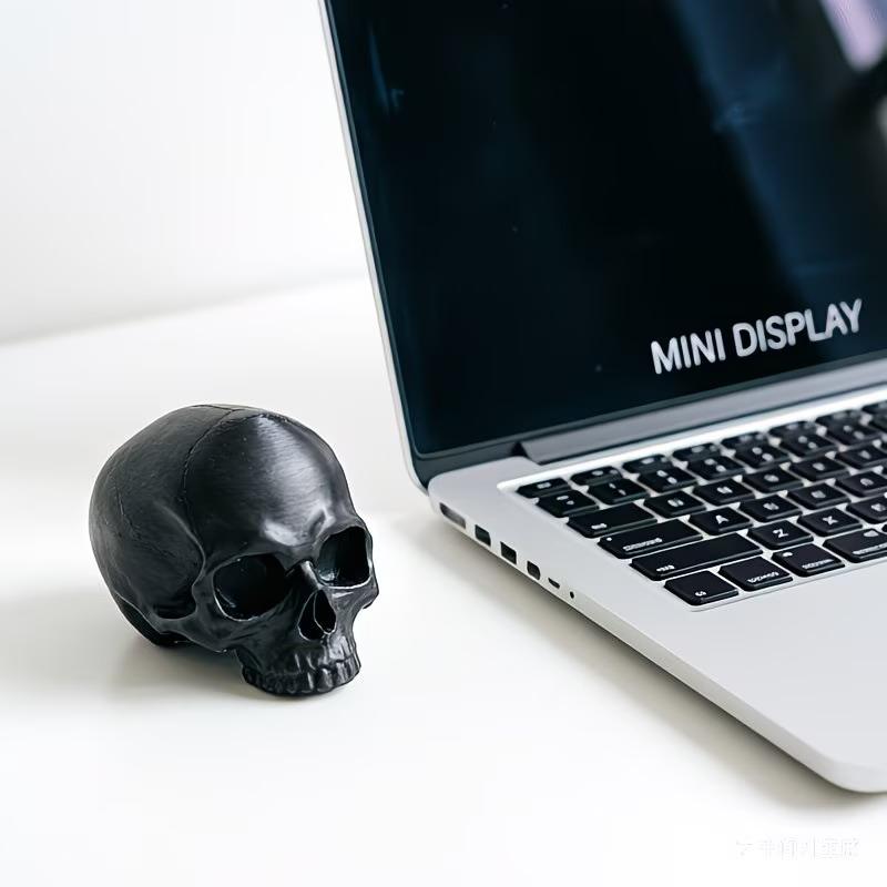 Gaming Accessories Monitor - 해골 모양 모니터 장식, 고딕 스타일