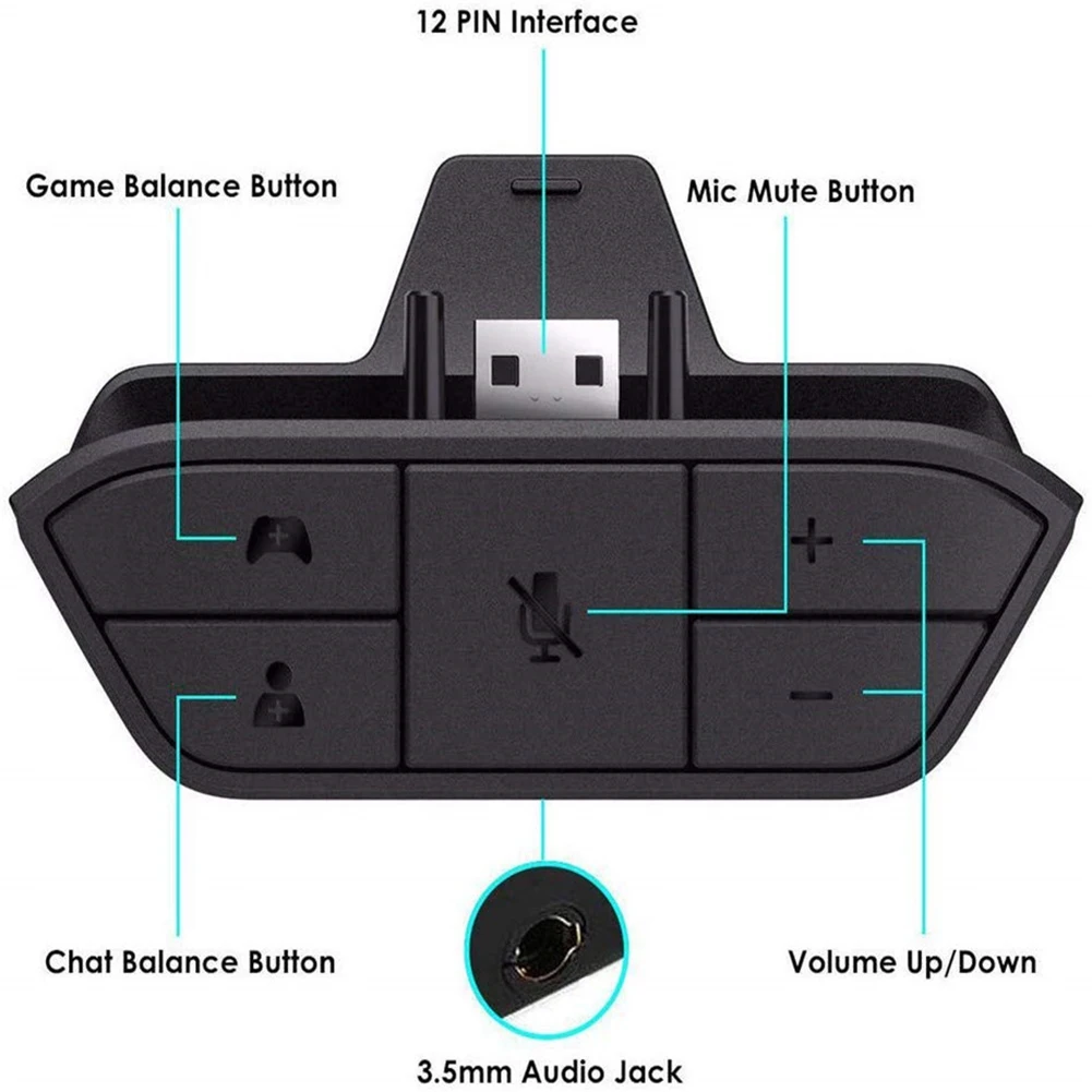 Xbox One 컨트롤러 부품용 스테레오 헤드셋 어댑터 - Gaming Controllers Xbox Accessories 리뷰 및 가격