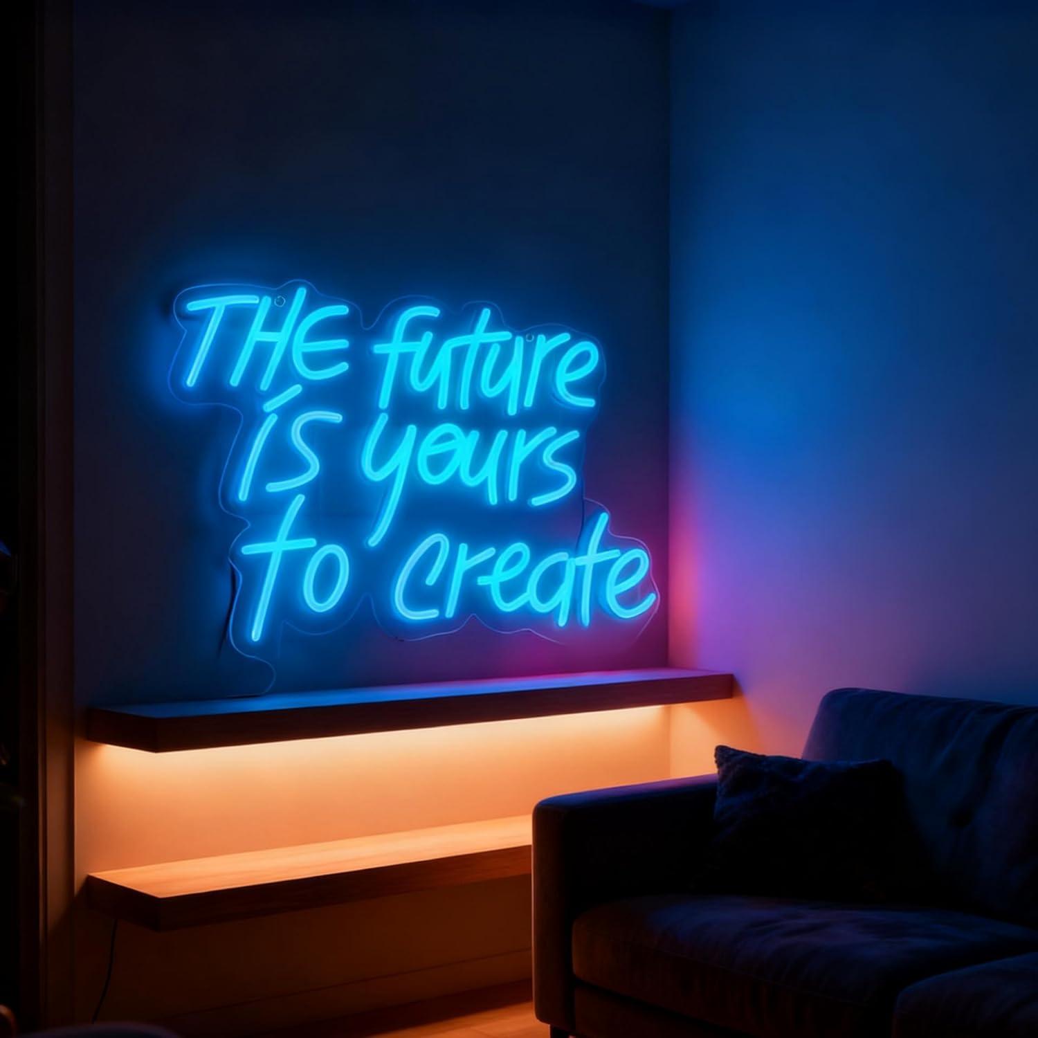 미래는 당신의 것입니다 네온사인 USB 디밍 LED 조 - Accessories For Your Gaming Room 리뷰 및 가격