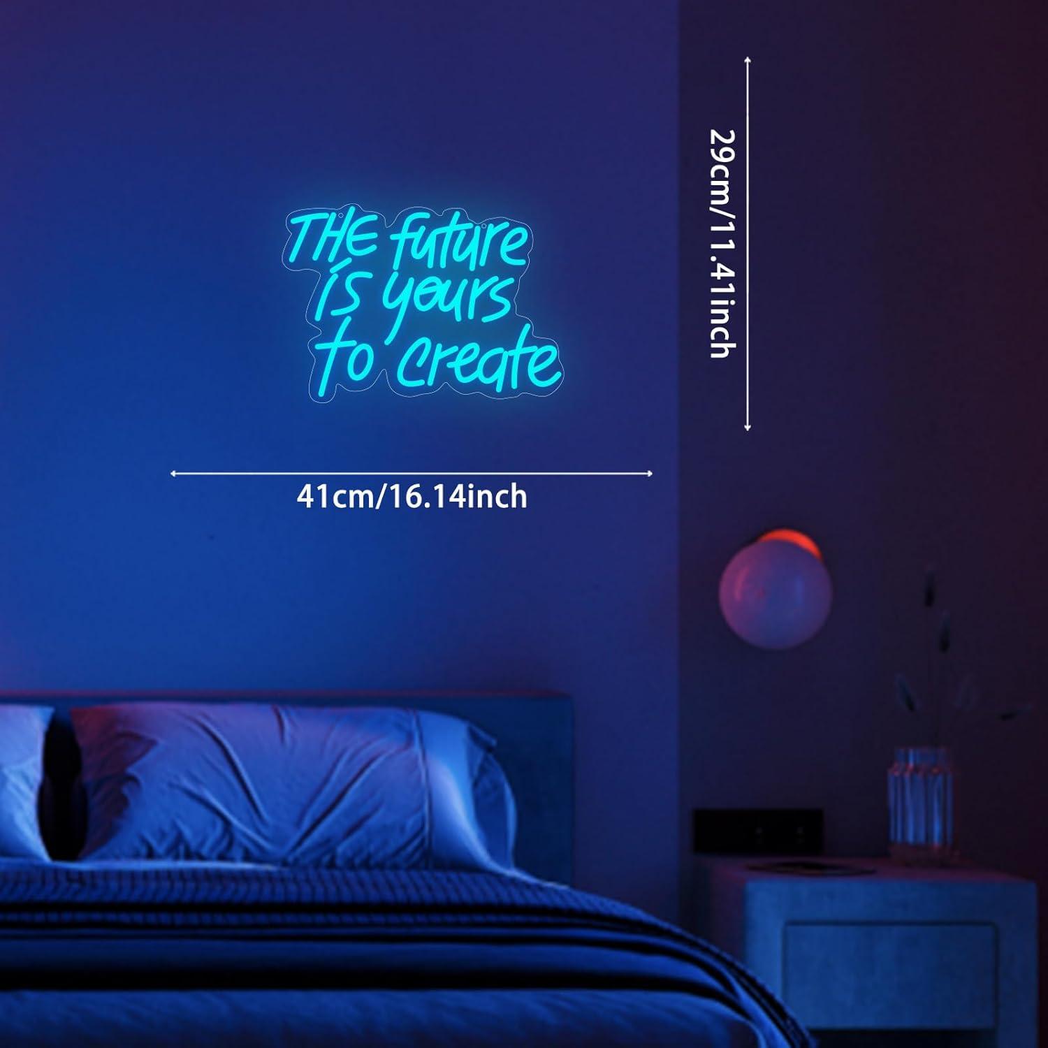 미래는 당신의 것입니다 네온사인 USB 디밍 LED 조 - Accessories For Your Gaming Room 리뷰 및 가격