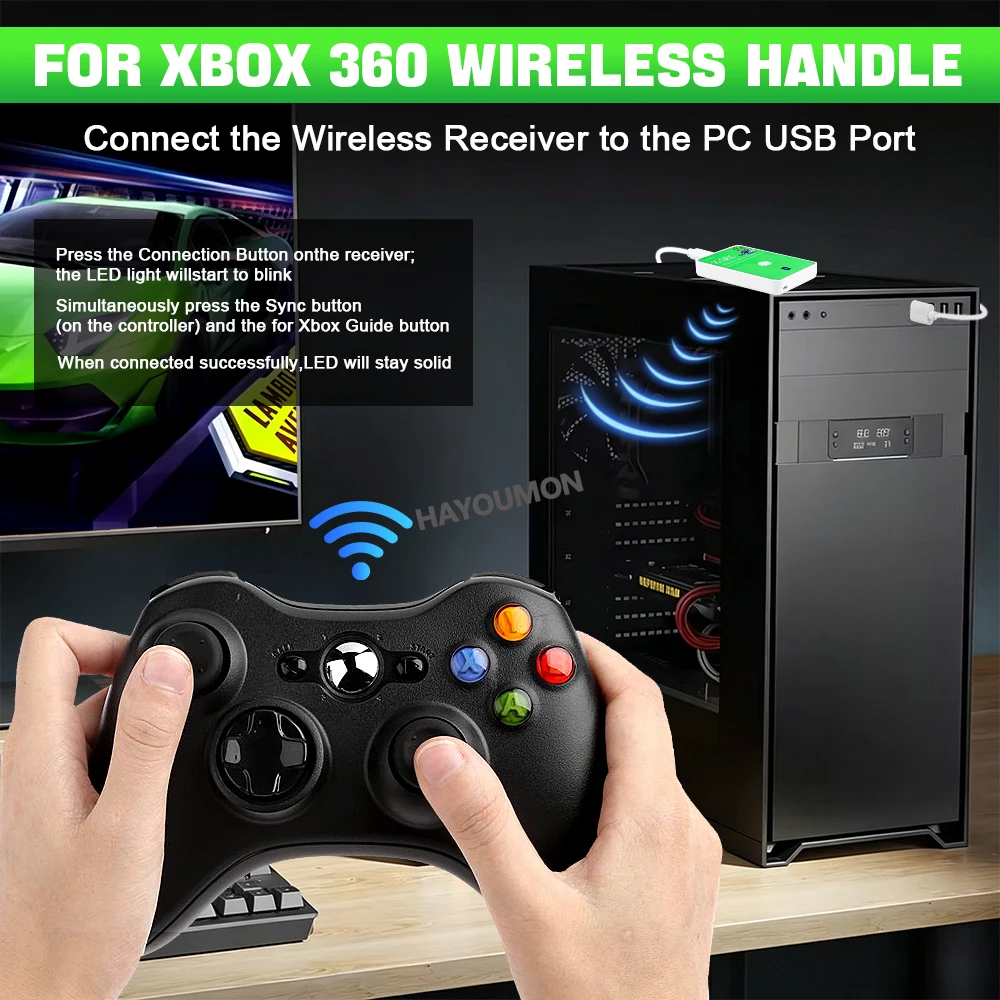 XBOX 360 PC용 새로운 무선 게임 수신기 Xbo - Gaming Controllers Xbox Accessories 리뷰 및 가격