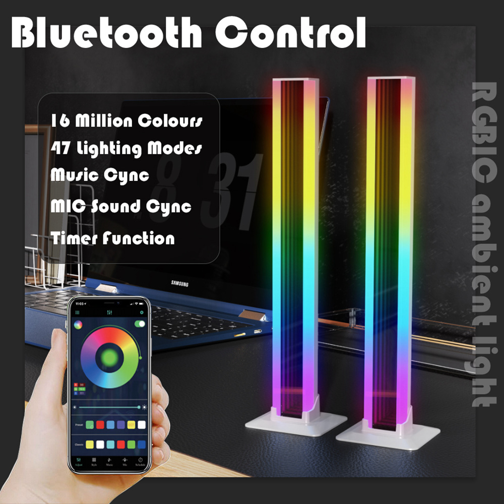 LED 주변 조명 2 팩 RGB 심연 거울 테이블 램프 - Accessories For Your Gaming Room 리뷰 및 가격