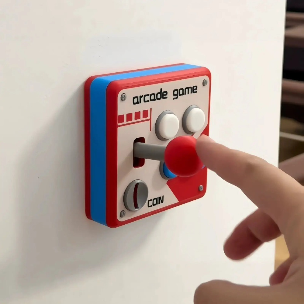 레트로 아케이드 조이스틱 스위치 플레이트 커버, 펀치프 - Gaming Accessories Wall 리뷰 및 가격