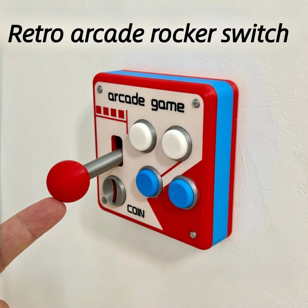 레트로 아케이드 조이스틱 스위치 플레이트 커버, 펀치프 - Gaming Accessories Wall 리뷰 및 가격