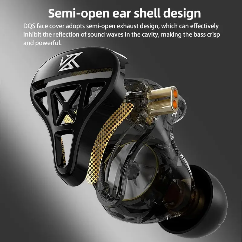 KZ DQS 1DD 하이파이 IEM 헤드폰 세미 오픈  - Gaming Accessories Monitor 리뷰 및 가격
