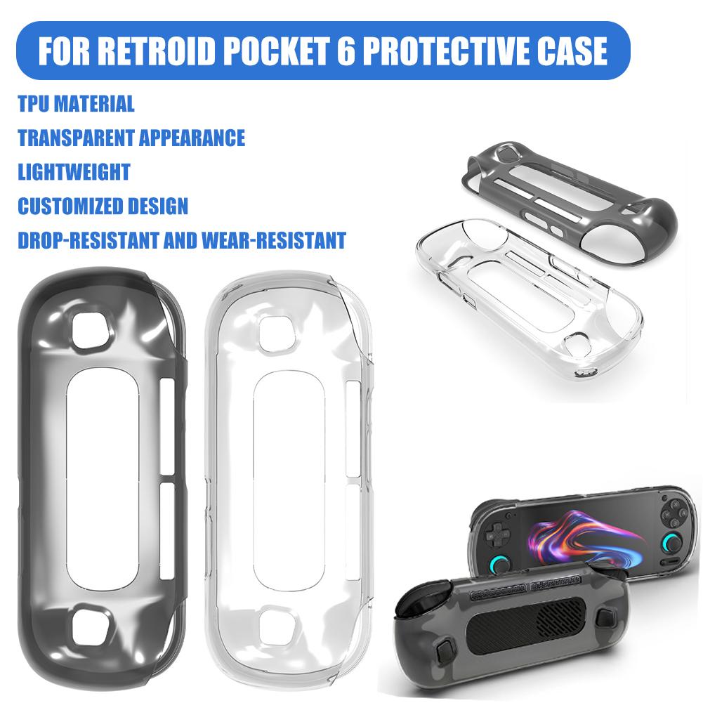 레트로이드 포켓 6용 보호 케이스 투명 TPU 소프트  - Gaming Accessories Dropshipping Suppliers 리뷰 및 가격
