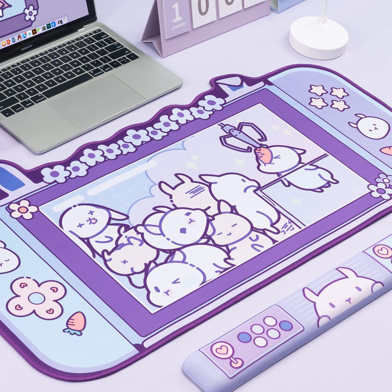대형 카와이 게임용 마우스 패드 귀여운 핑크 퍼플 사쿠 - Gaming Accessories Pink 리뷰 및 가격