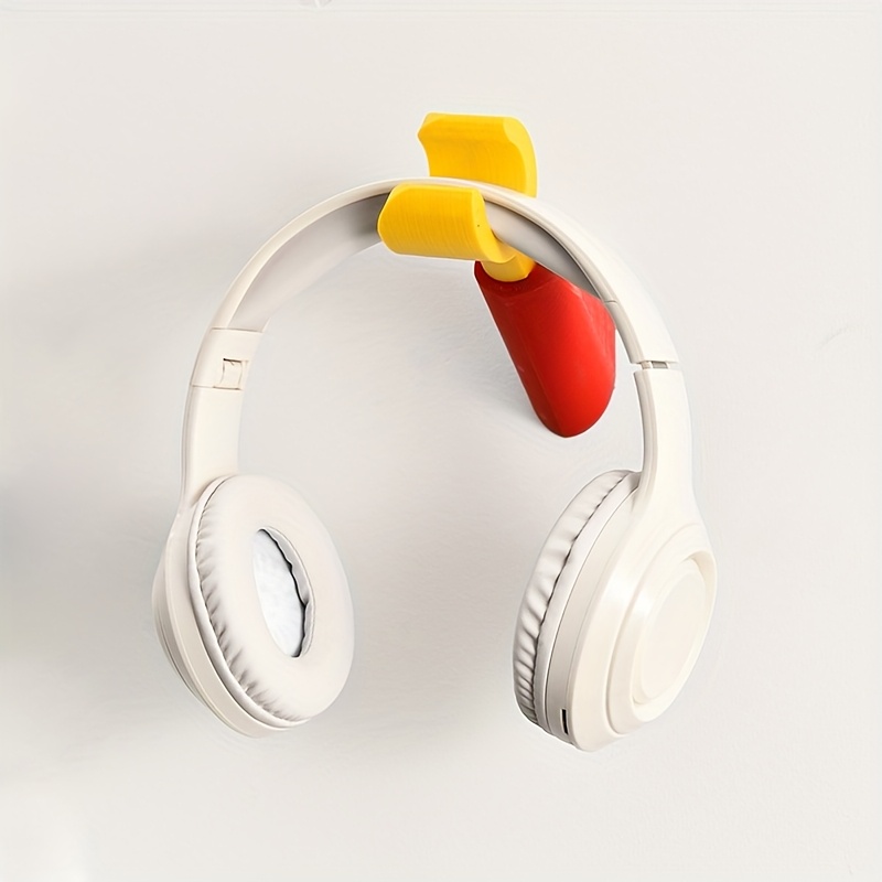 귀여운 오리 부리 모양 접착식 헤드폰 벽걸이, 드릴 필 - Gaming Accessories Wall 리뷰 및 가격